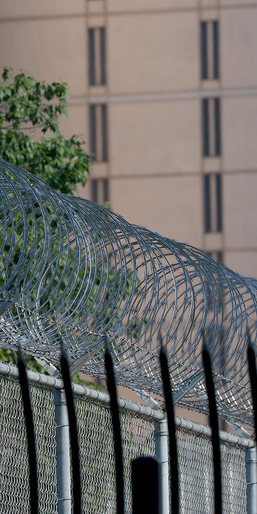 The exterior of Atlanta's Fulton County Jail
