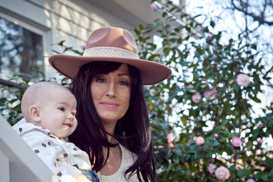 Amber proudly discusses her addiction recovery.